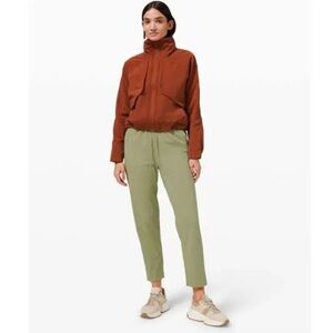 Lululemon Keep Moving High Rise Full Length Pull On Pant Rosemary Green